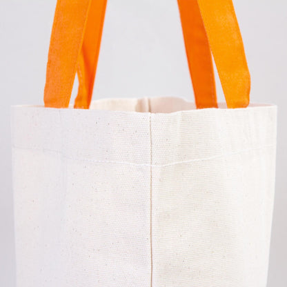 Kanvas Plaj Çantası Turuncu Kulp 48x41x10 cm (Özelleştirilebilir)