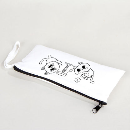 Boyanabilir Bez Kalemlik - Sevimli Kediler