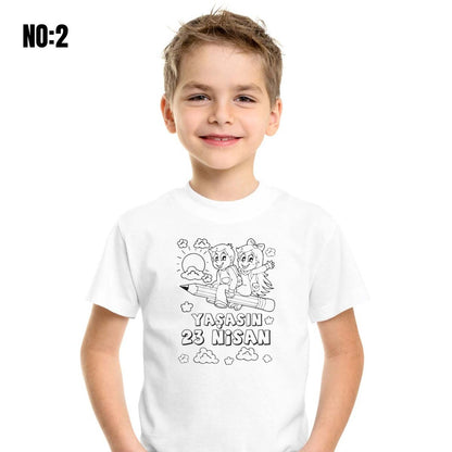 23 Nisan Boyanabilir Promosyon Tişört