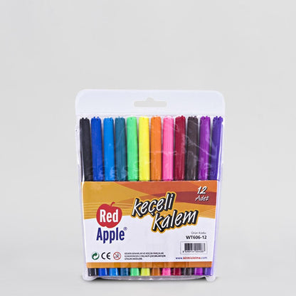 Anneler Günü Boyama Set 2 - 25 Adet AYICIK ÇİÇEK Boyanabilir Çanta / 4 Adet 12'li Keçeli Kalem