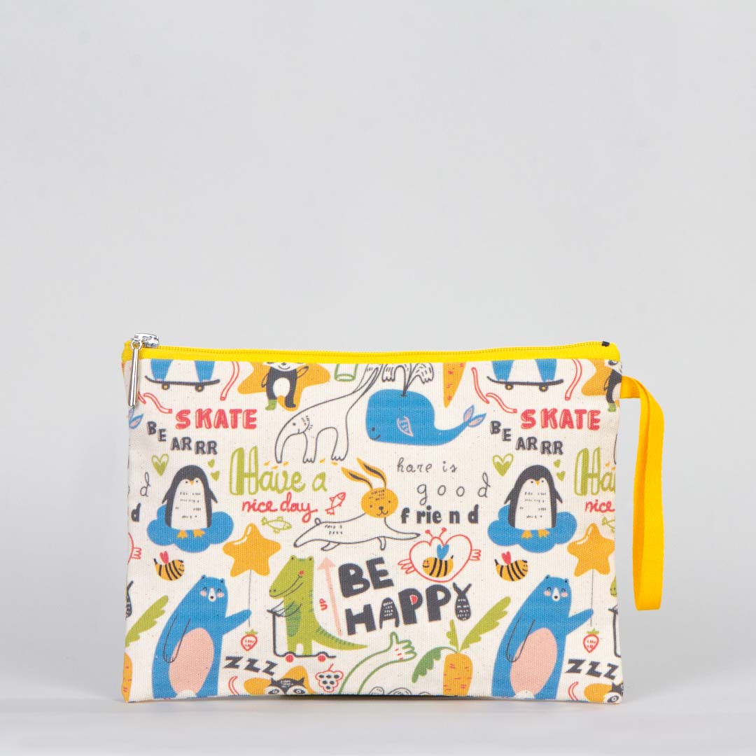 Summer Baskılı Clutch Set - Her Üründen 1 Adet