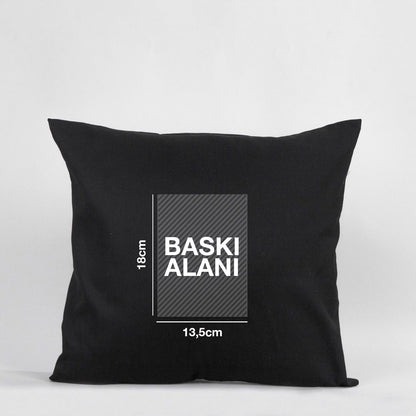 Yastık Kılıfı - Siyah (Özelleştirilebilir)