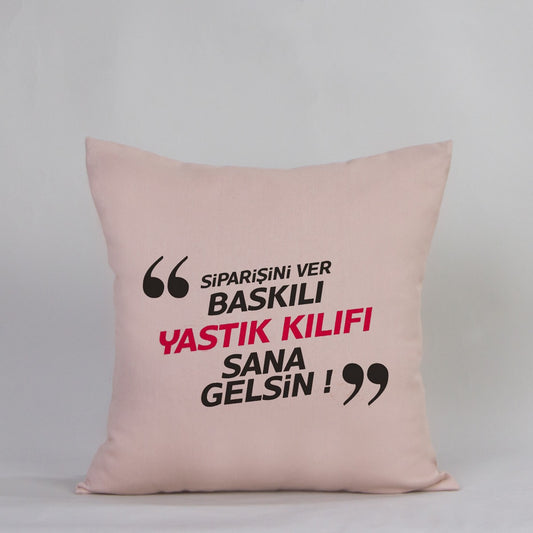 Yastık Kılıfı - Bej (Özelleştirilebilir)