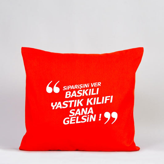 Yastık Kılıfı - Turuncu (Özelleştirilebilir)