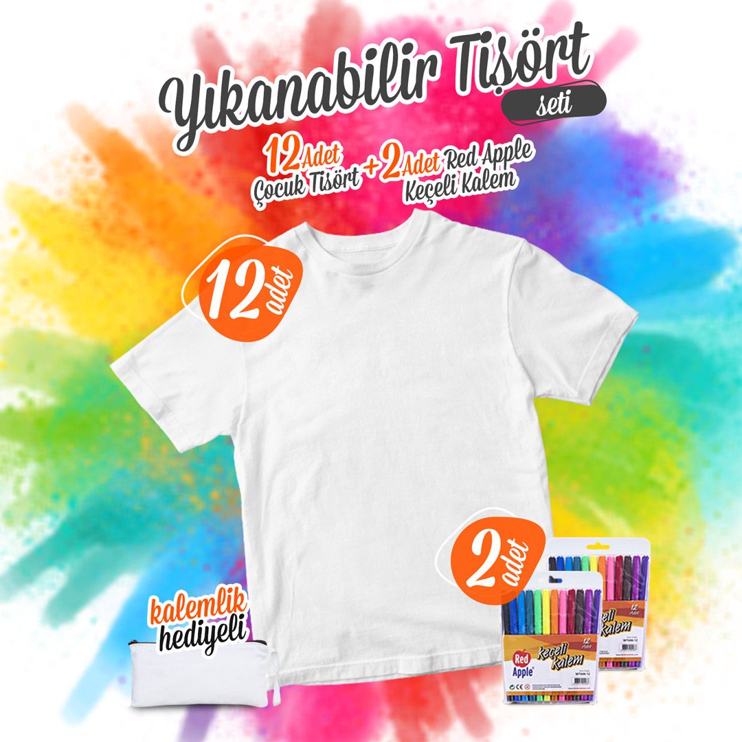 Tişört Boyama Seti Yıkanabilir