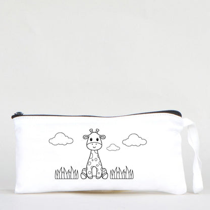 Boyanabilir Bez Kalemlik -  Sevimli Zürafa